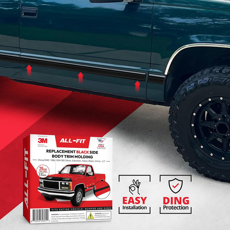 Side Body Trim Molding 1988-1999 Chevy GMC Suburban Yukon Blazer Tahoe Truck 312