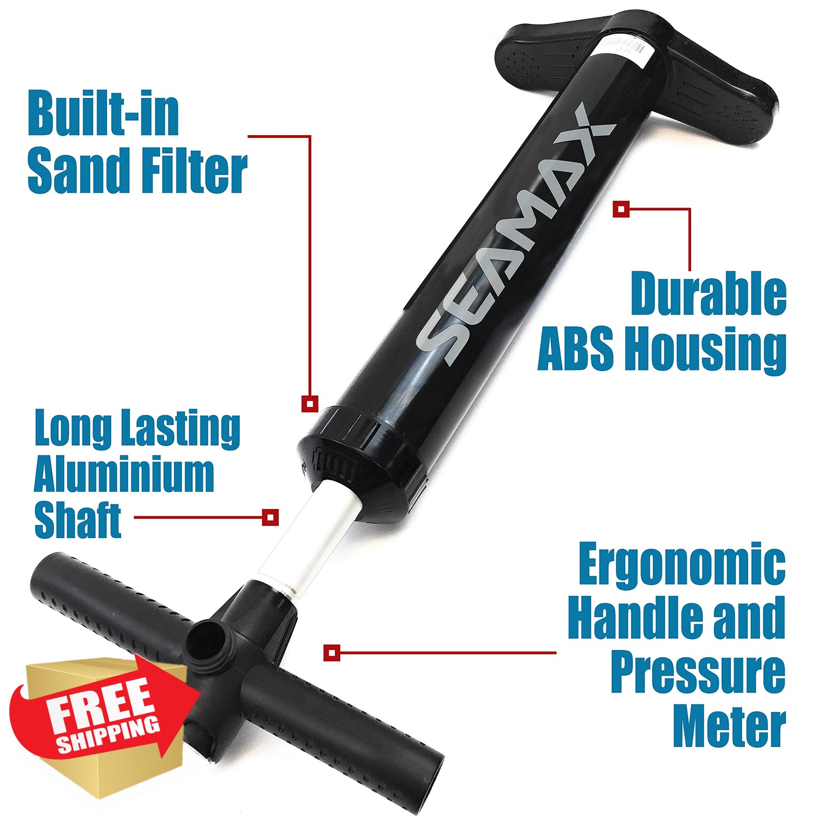 Seamax SUP hand pump, 27 PSI