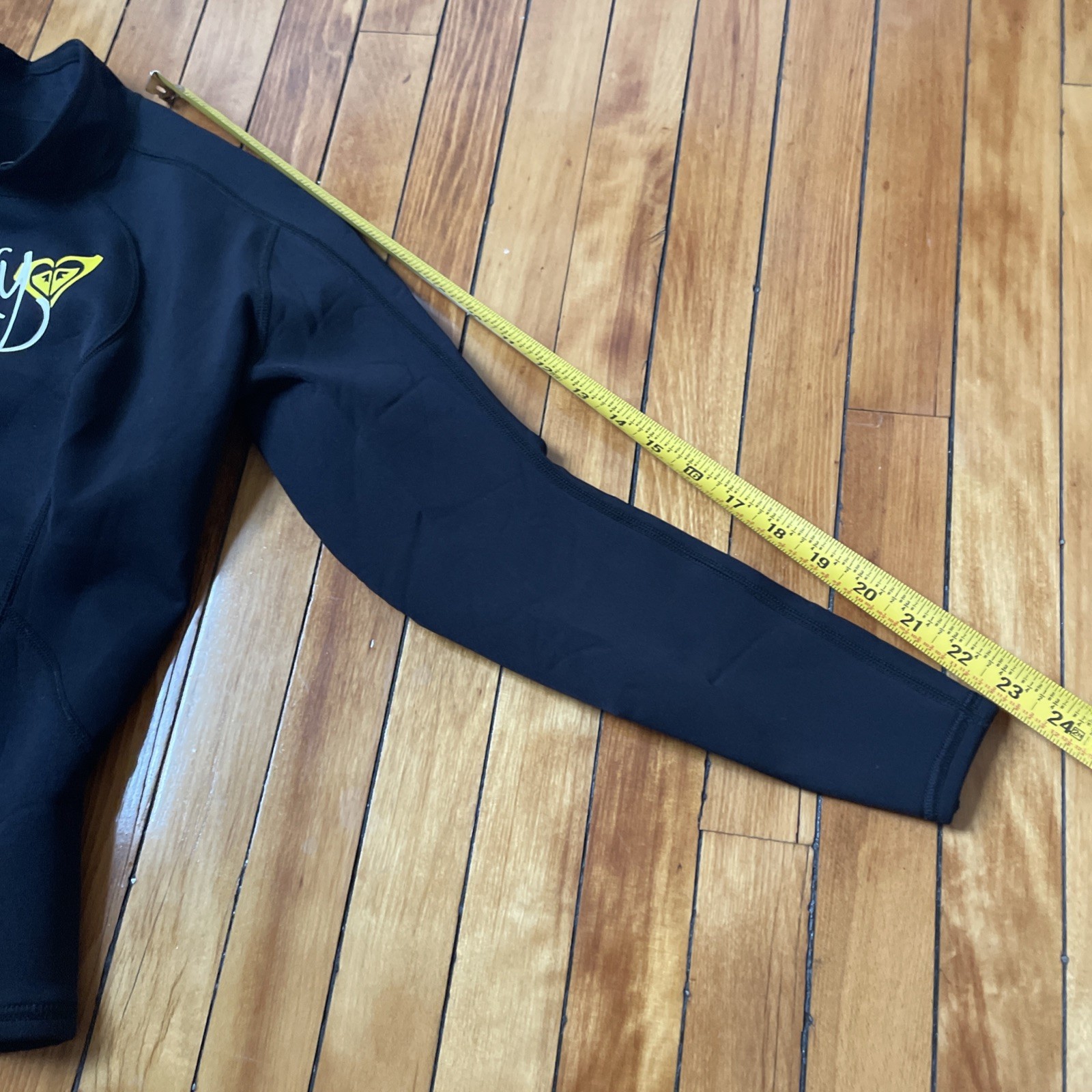 Roxy Black Wetsuit Top Womens Size 10/38 Syncro 1 Hyperstretch