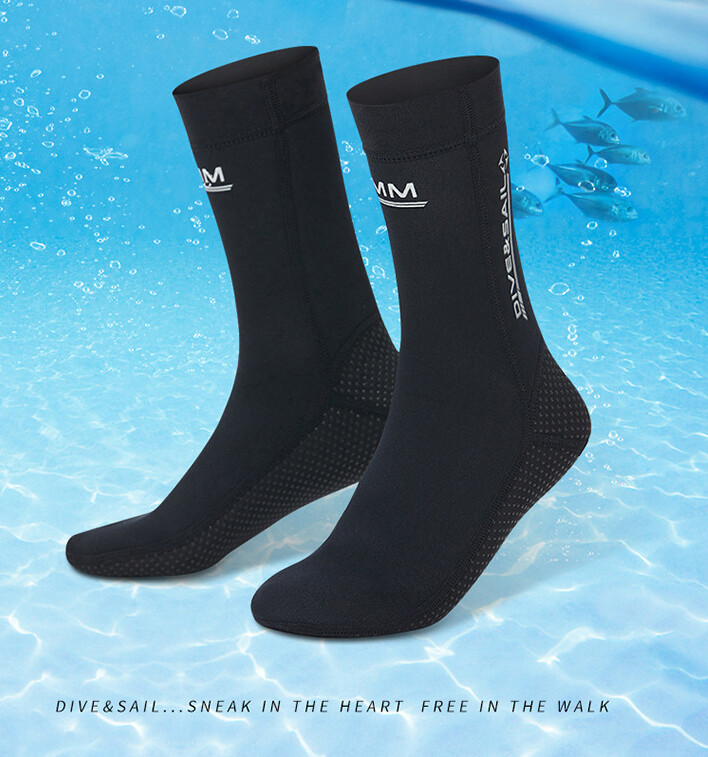 DIVE & SAIL Anti Slippery swimming socks swim boots 3mm Neoprene Diving socks