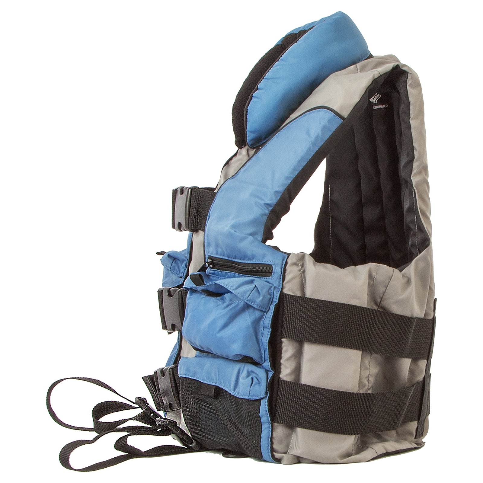 Body Glove 14270-L-BLUGRY2 Angler Fishing Vest US Coast Guard Approved Life