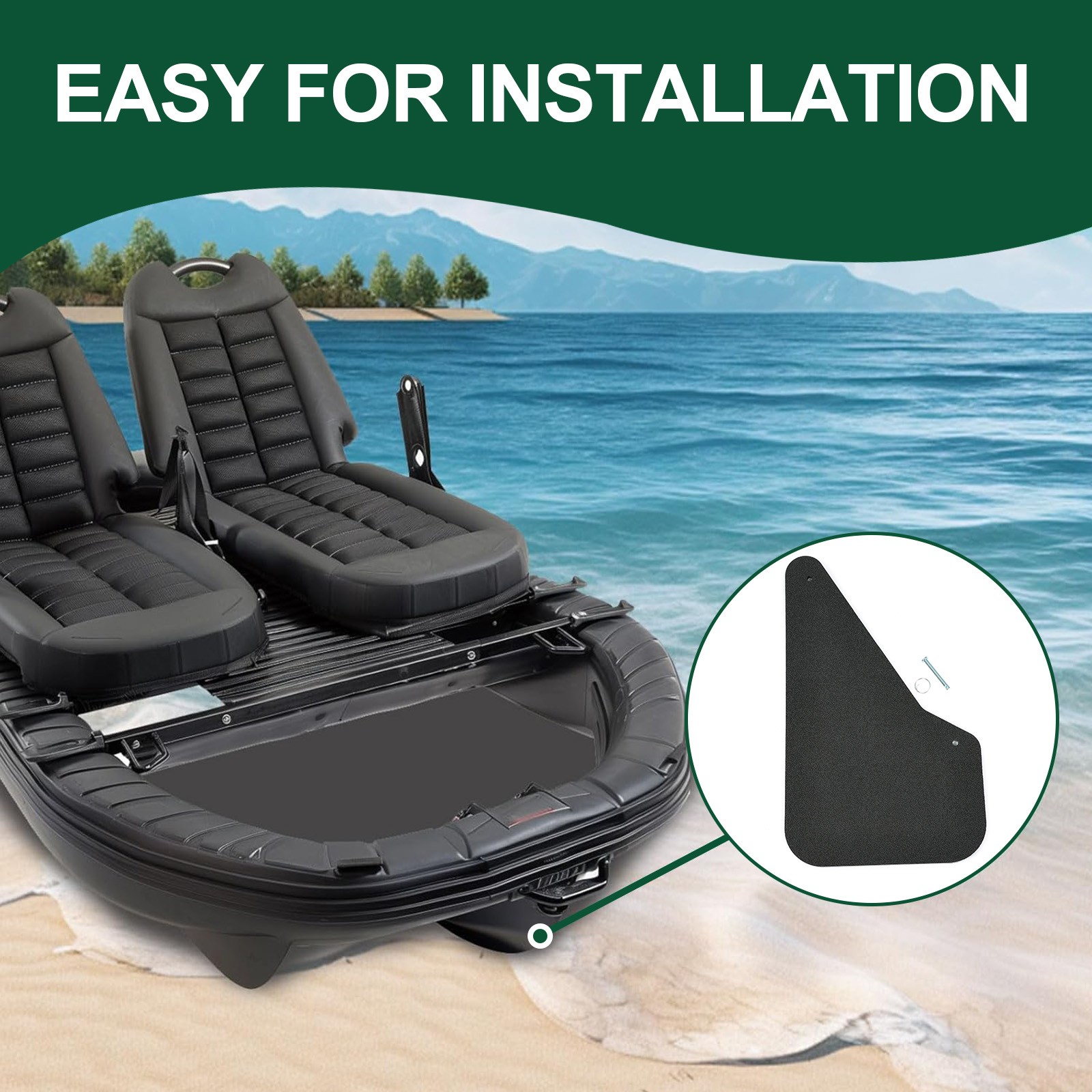 Pedalboat Rudder Kit For Sundolphin Sea Hawk Playmate Sun Slider 3, 4 , 5 seater