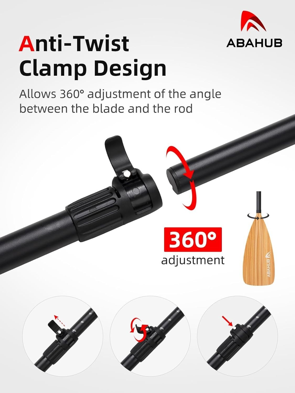 Versatile 3-Piece SUP Paddle: Adjustable Carbon Fiber Kayak Paddle, 68”-84”