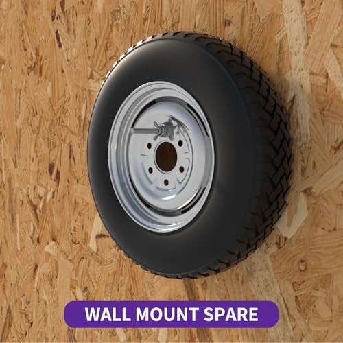 Wall Mount Spare Tire Mount for Enclosed Trailers – Upgraded Wheel