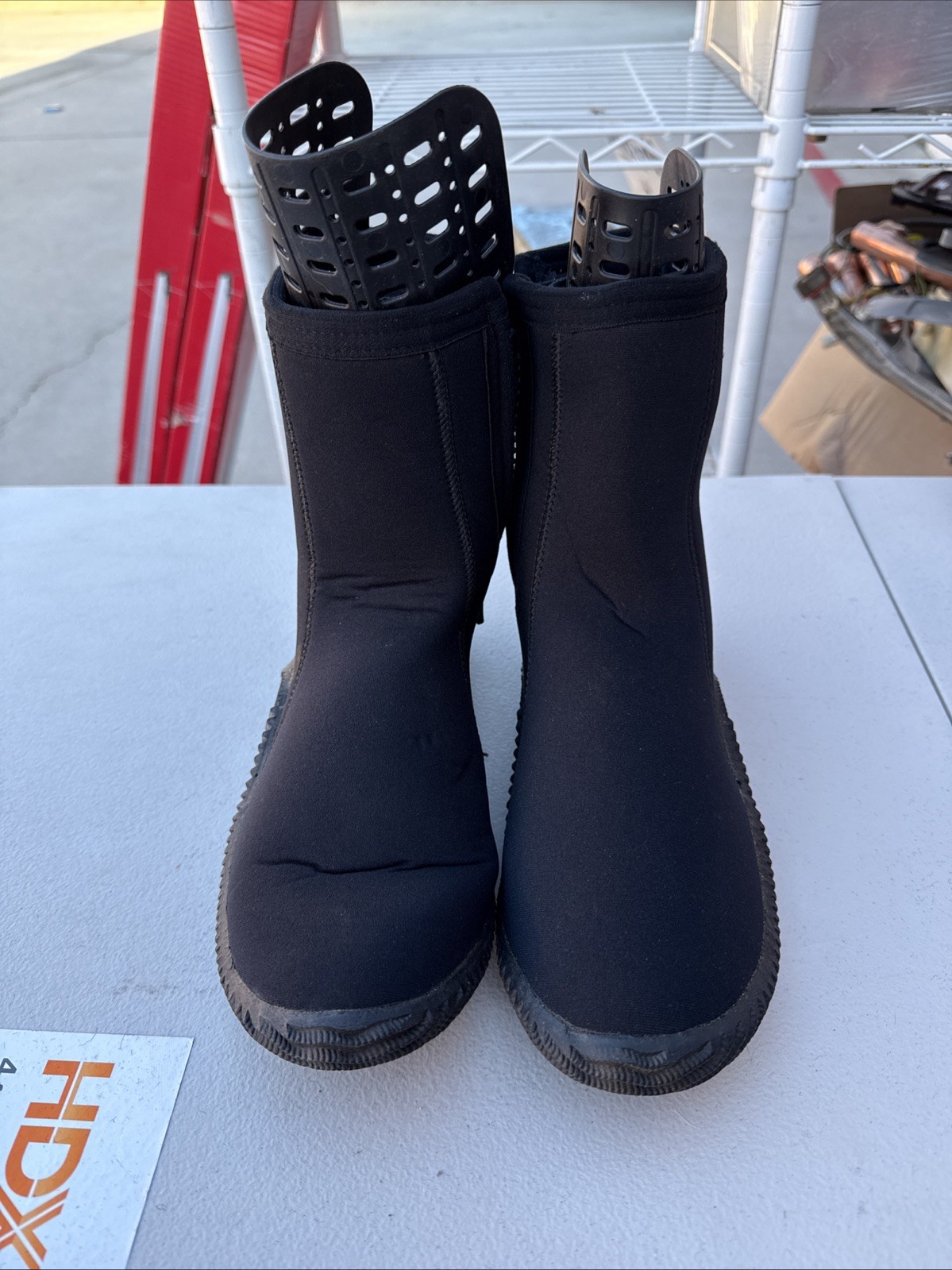 Deep See Black Zip Up Scuba Shoes Boots Swimming Diving Sea Mens Size 9