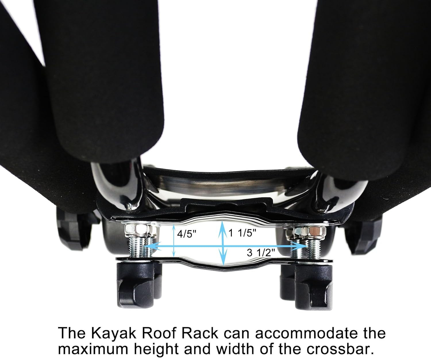 Folding Kayak Roof Rack J-Bar Adjustable | for Kayak/Canoe/Sup, Roof Mounting