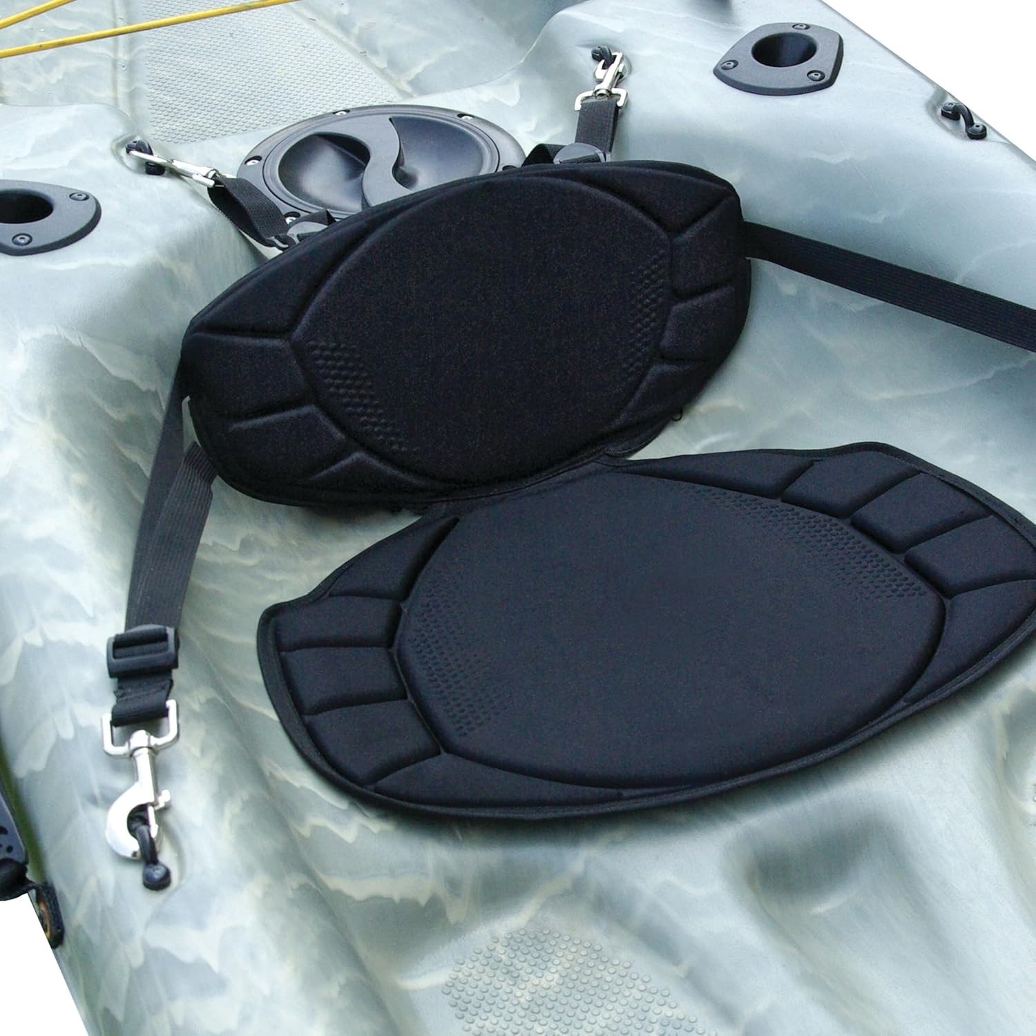 Universal Sit-on-top Kayak or SUP Seat Water Repellent Cushion Adjustable Black