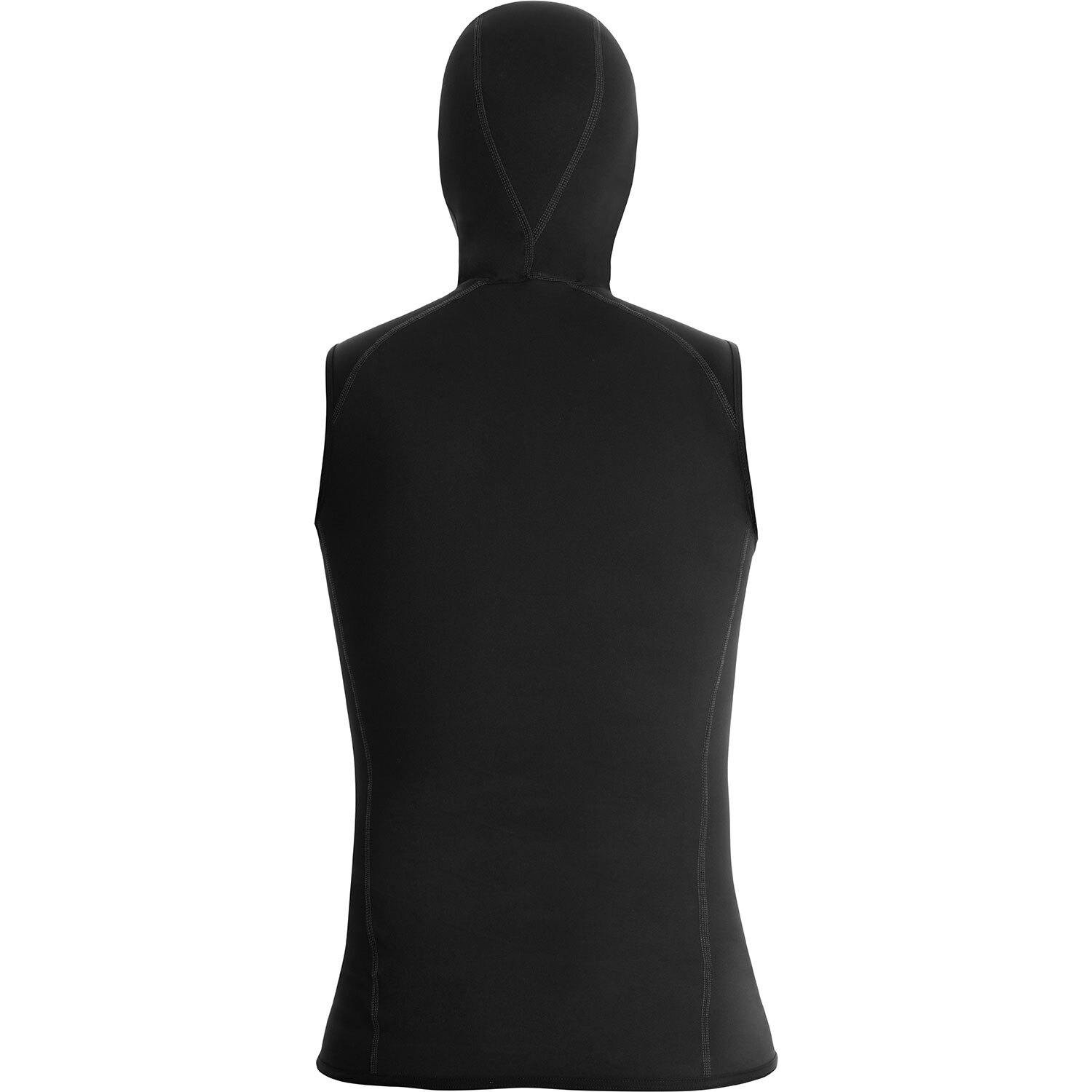 Open Box Bare Exowear Hooded Vest Unisex – Black – 3X-Large