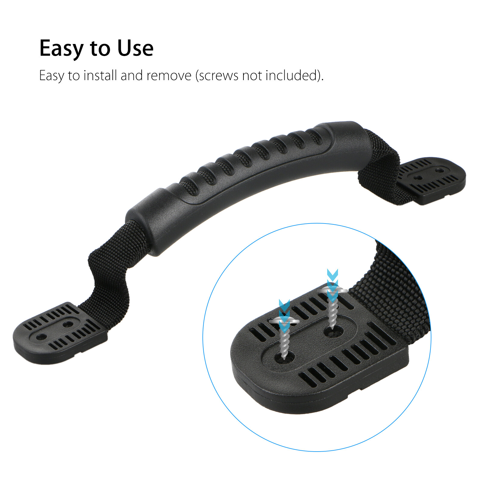 4/2/1Pcs Kayak Rubber Handles Canoe Boat Side Mount Carry Handles Outdoor Sport