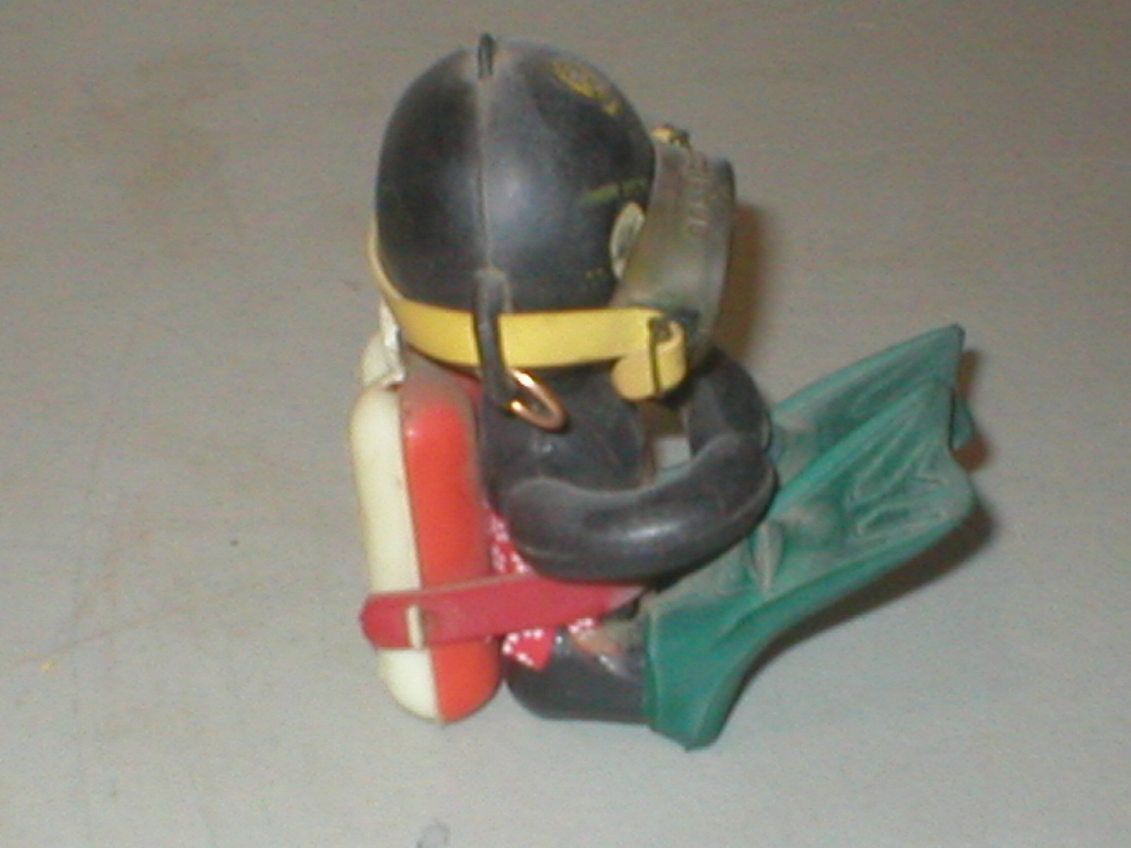 Vintage 60s Cressi Rondine Scuba Diver Mascot plastic & rubber Made in Italy