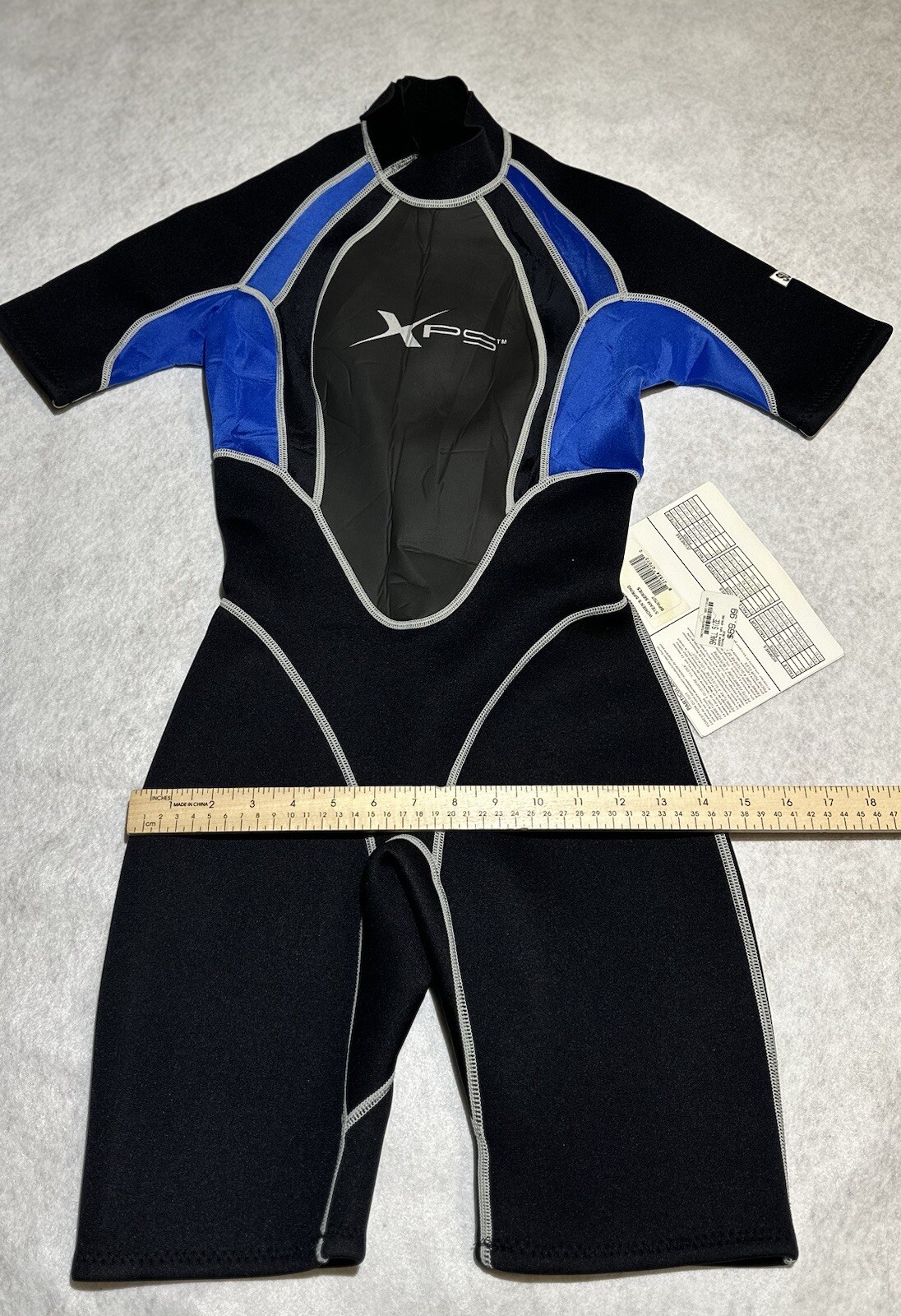 XPS Spring Shorty WETSUIT Women’s Small Zipper 2×2 mm Aqualite Neoprene NWT!