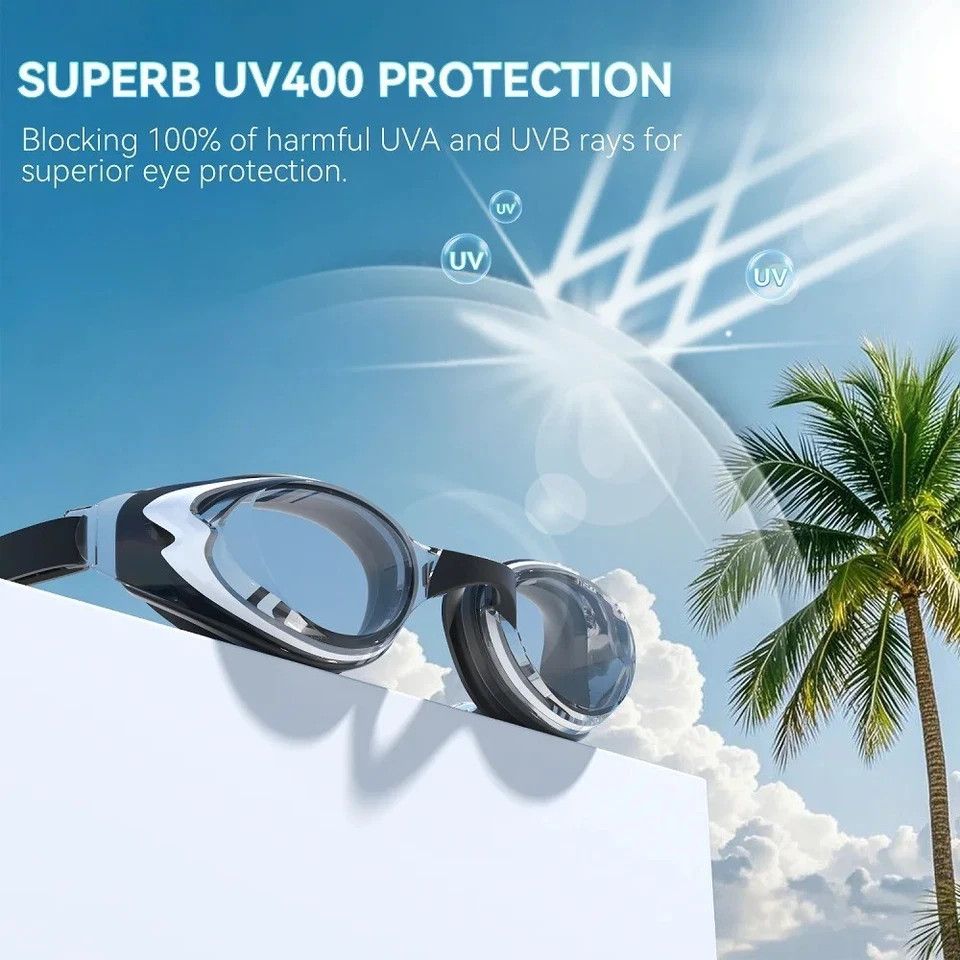 O Nation Clear Comfortable Swimming Goggles with UV- Anti-Fog Swim Glasses
