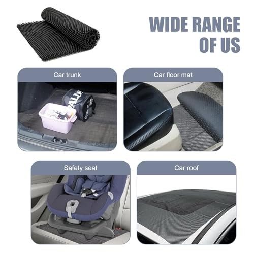 Car Roof Rack Pads, 47″ x 39″ Non-Slip Roof Cargo Bag Protective Mat, PVC Soft