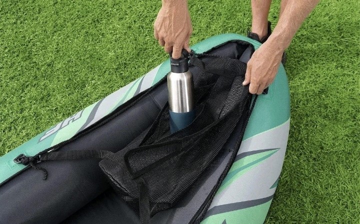 Hydro Force Inflatable Kayak Set | Includes Seat, Paddle, Hand Pump, Storage Car