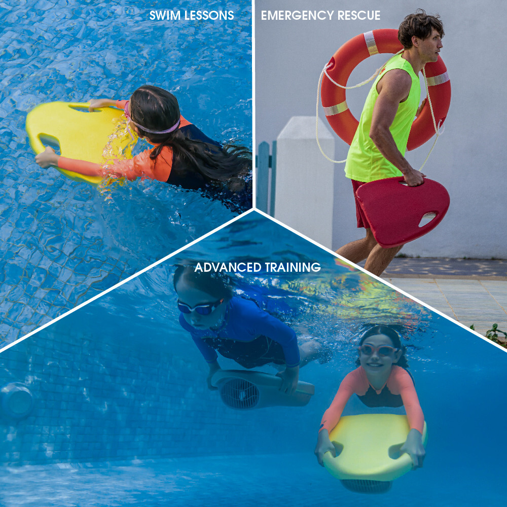 ASIWO MAKO Swimming Kickboard Electric Swim Training – 3 Speed Water Sports US