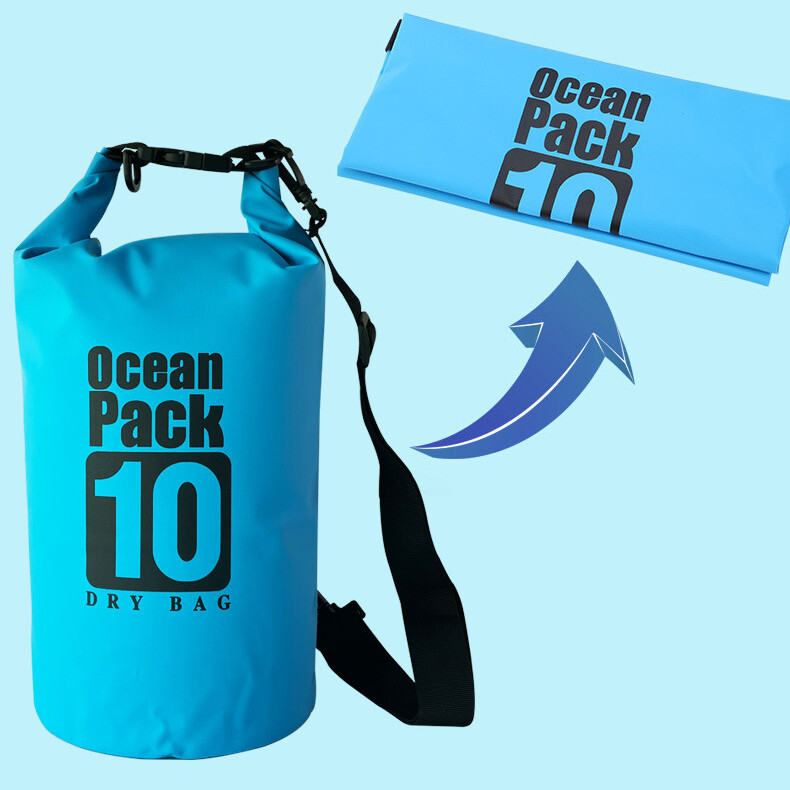 Outdoor waterproof dry bag 2L 3L 5L 10L 20L PVC for swimming hiking beach diving
