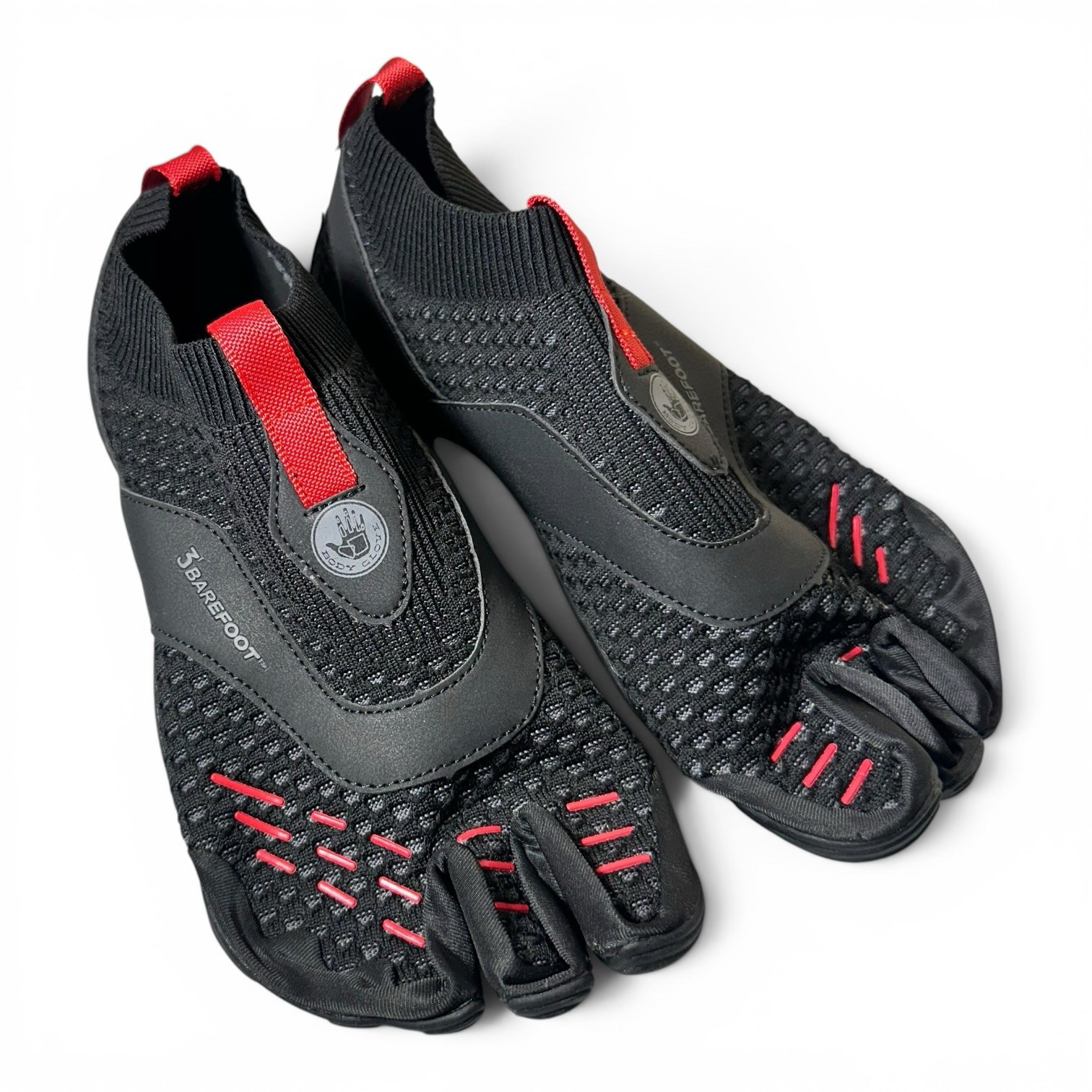 Body Glove 3T Barefoot Gauntlet Water Shoes Men’s Size 9 Black/Red | Hydro Knit