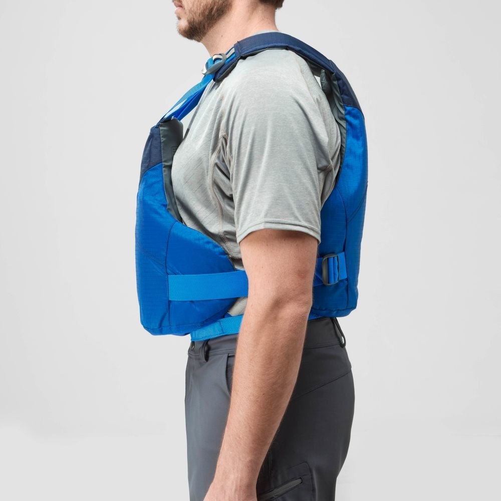 NRS Vapor PFD Life Jacket – Kayak Life Vest USCGA – BLUE