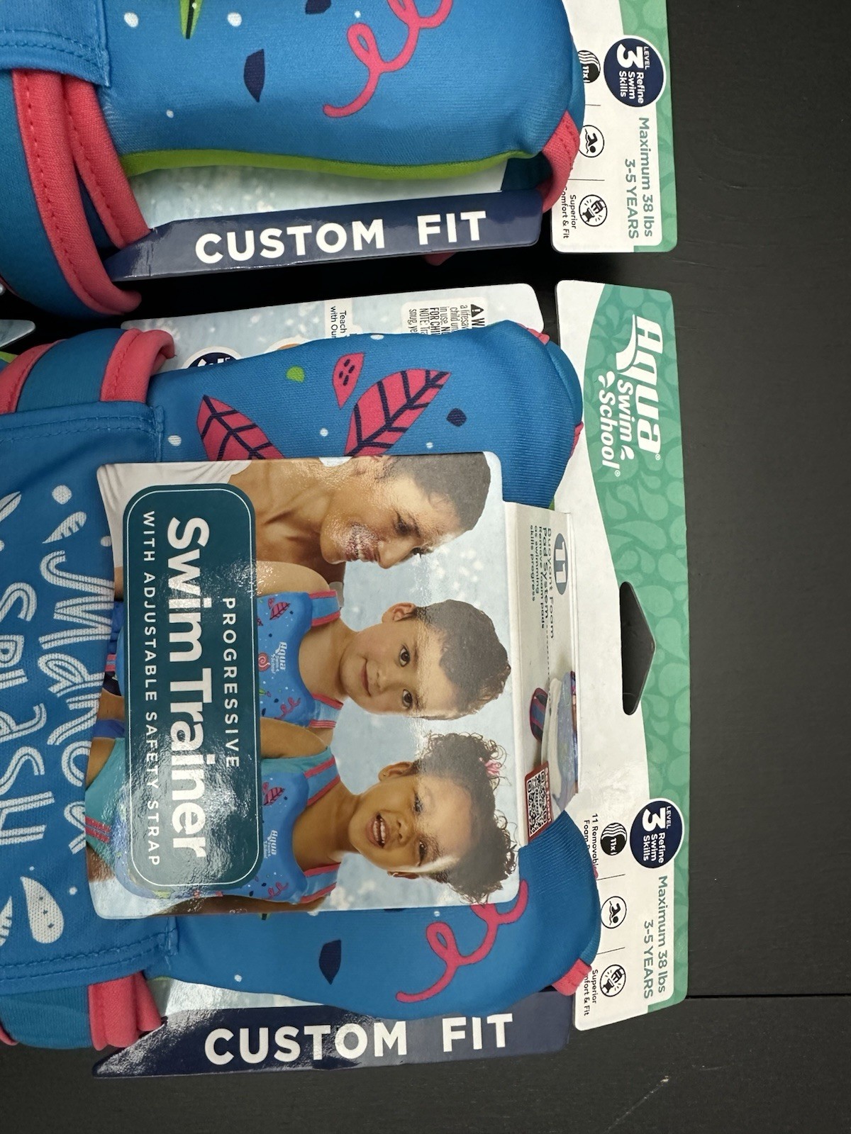 2 Swim School Progressive Swim Trainer Level 3 Safety Vest Ages 3-5 Max 38 lbs
