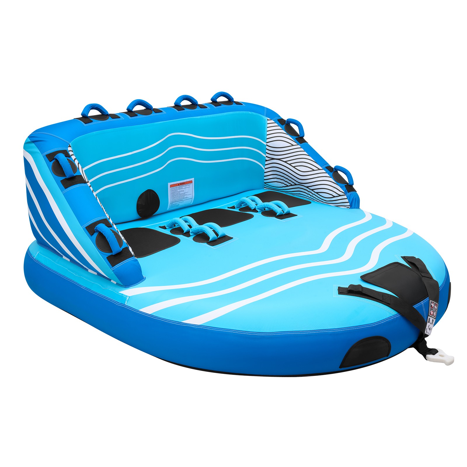 Uimoso Inflatable Towable Tubes for 1-3 Riders Water Sports Boating Fun Blue