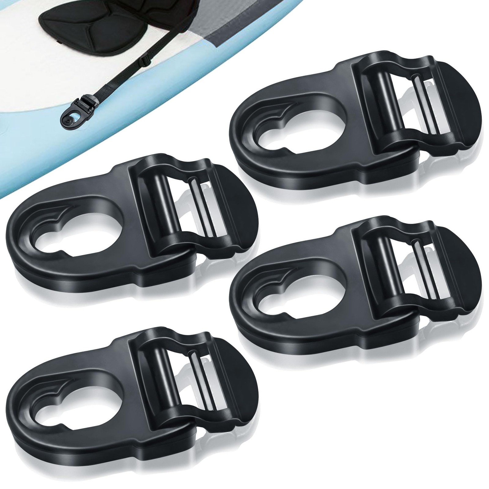 HLOGREE 4Pcs Kayak Seat Clips Replacement,Kayak Seat Clip Parts Fit for Lifetime