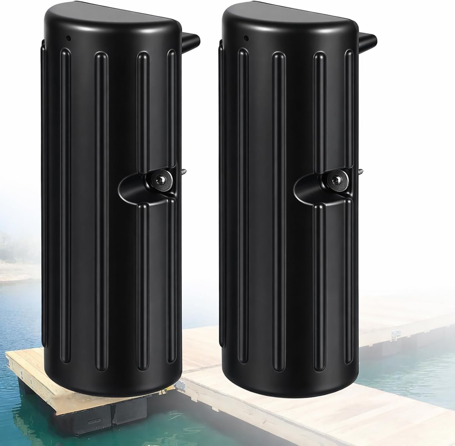 2PCS Dock Bumpers Boat Dock Bumpers Marine Fenders for Edge or Side