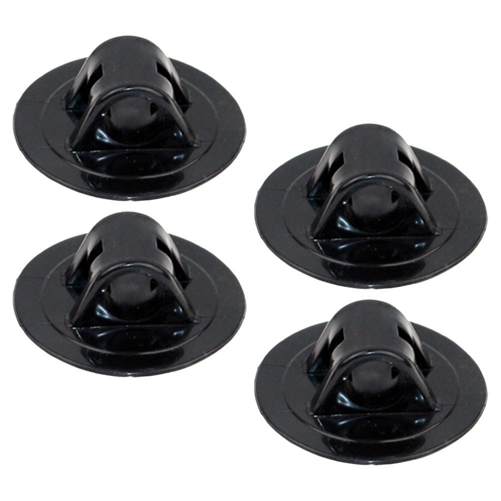 4Pcs Reusable PVC Kayak Motor Mounts Lightweight Black Boat Motor Support