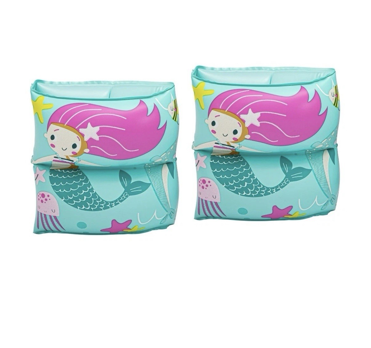 Inflatable Arm Bands Training Aid 3-6 Toddler Swim floaties girl mermaid Pool