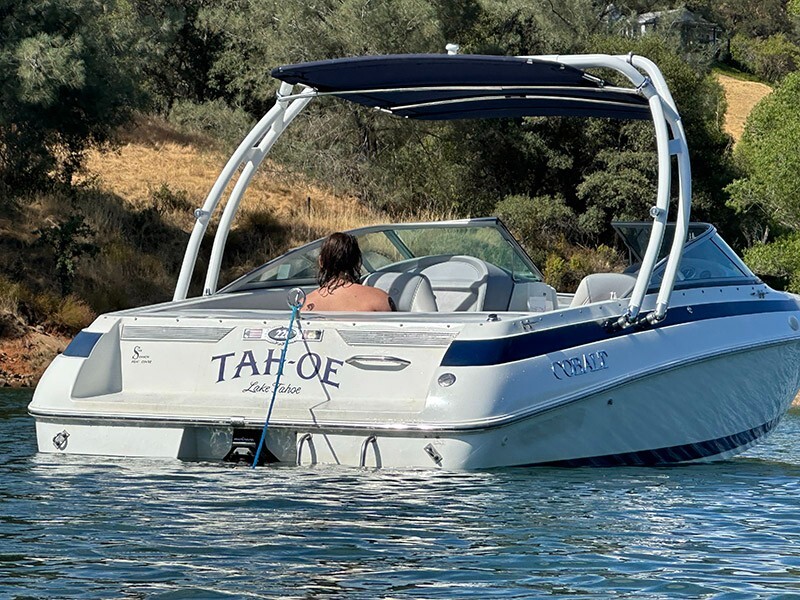 Reborn 2025 Launch Forward-Facing Boat Wakeboard Tower White W/Anodized H Top