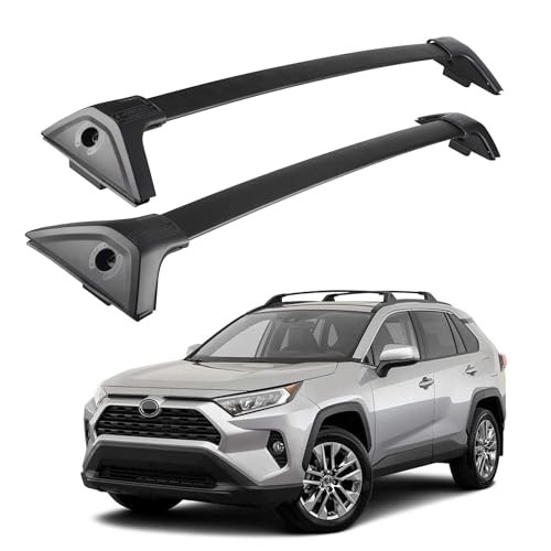 300LBS Roof Rack Cross Bars for with Side Rails, Aluminum Cargo 2019-2025 RAV4