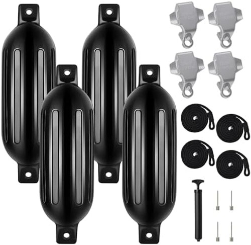 DaisyInner 4 Pack Boat Bumper for Docking Inflatable Boat Fenders with 4 Boat…