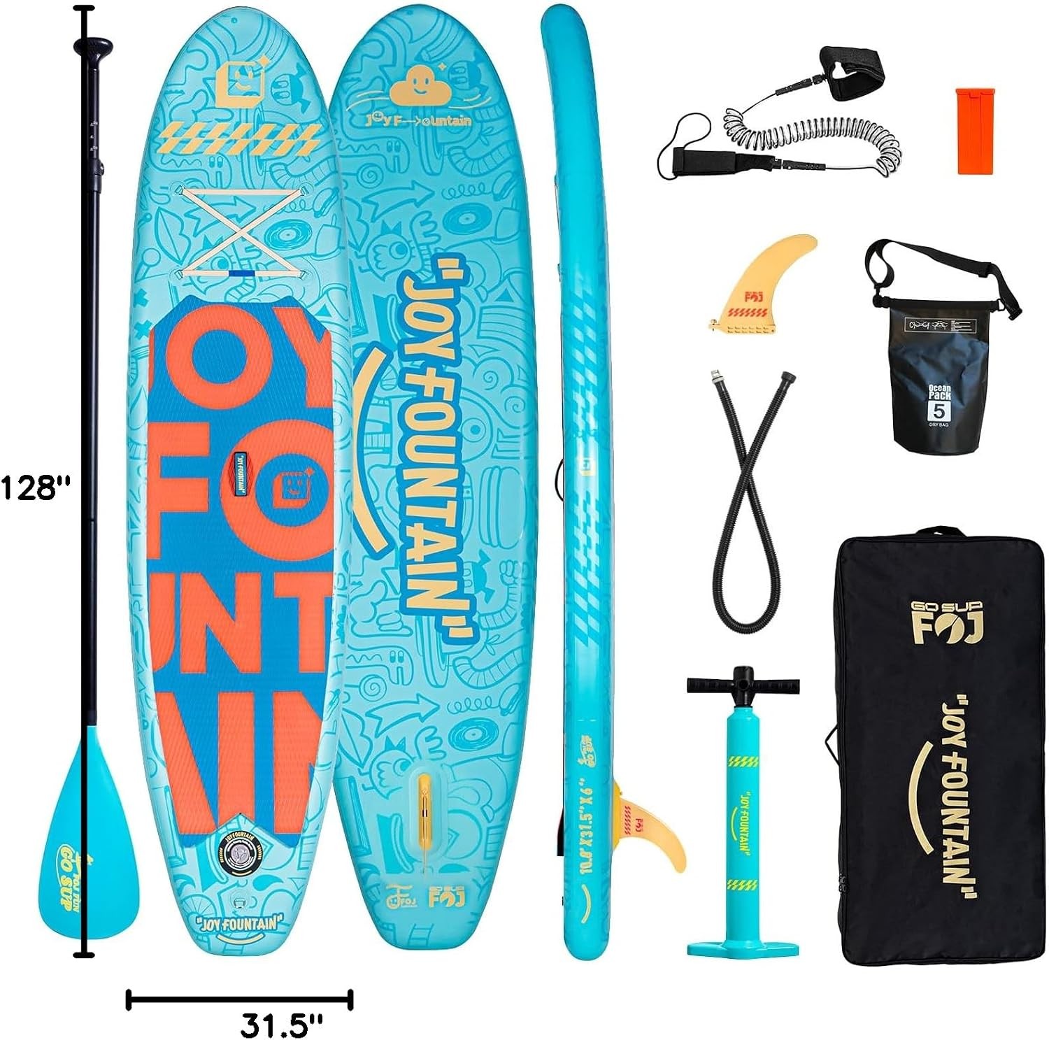 Inflatable Paddle Board 10.8’x31.5″x6″ Stand Up Paddle Boards Premium SUP Board