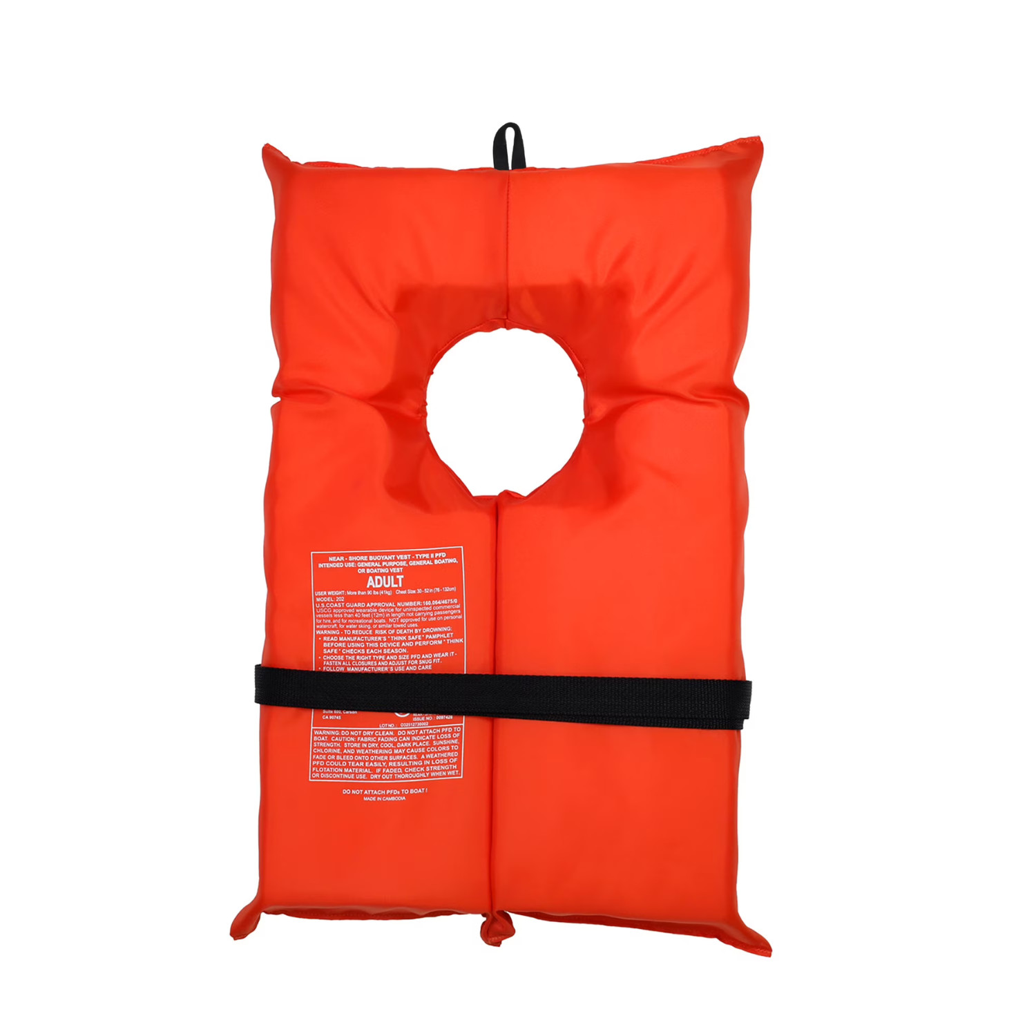 Ozark Trail 4-Pack Adult Type II Life Vest, Includes Storage Bag, Orange
