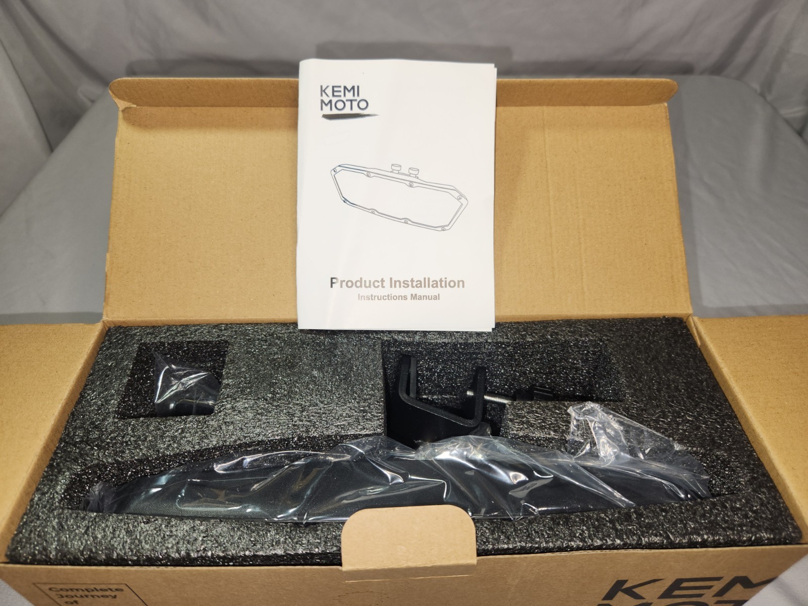 KEMIMOTO 3.5″x10″ Rear View Boat Mirror Marine Mirror for Ski Boat Pontoon Boat