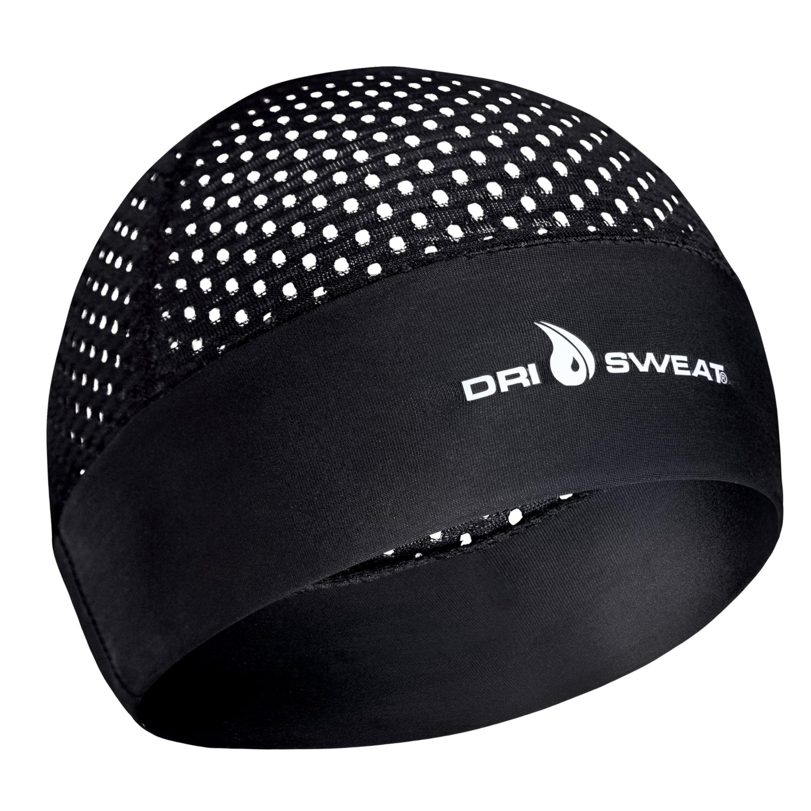 Dri Sweat Defense Sports cap 1 Count (Pack of 1), Black