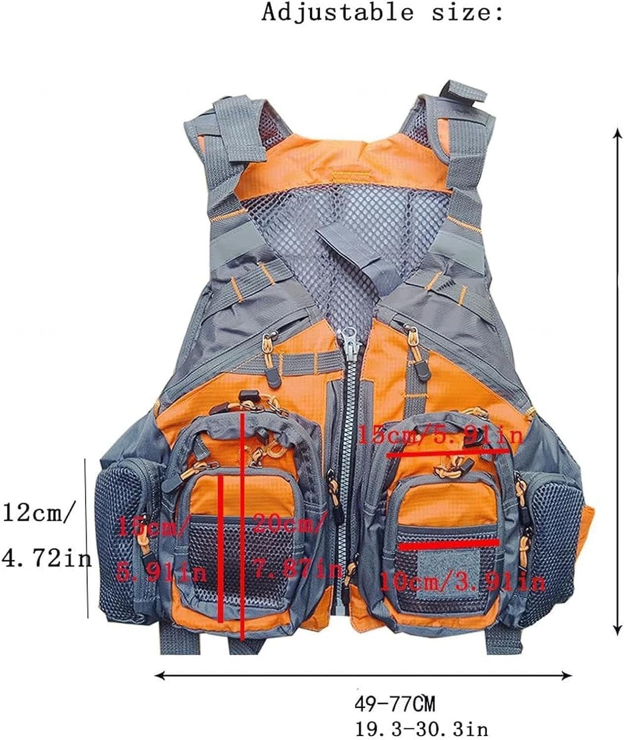 Multifunctional Kayak Life Jackets for Adults – Fishing, Multi Pocket Portabl…
