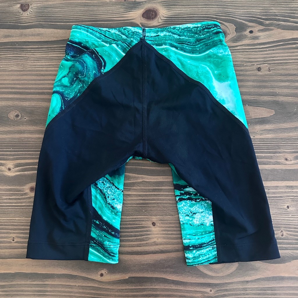 Nike Hydrastrong Swim Trunks Men’s 26 Green Black Jammer Shorts