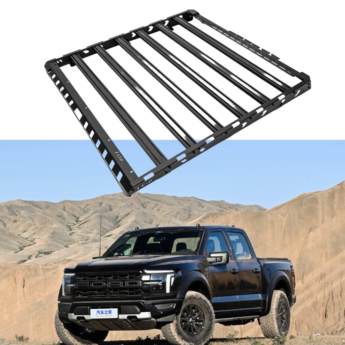 Roof Rack Basket Platform Fits 2015-2023 FORD F-150 F150 Crew Window Frames