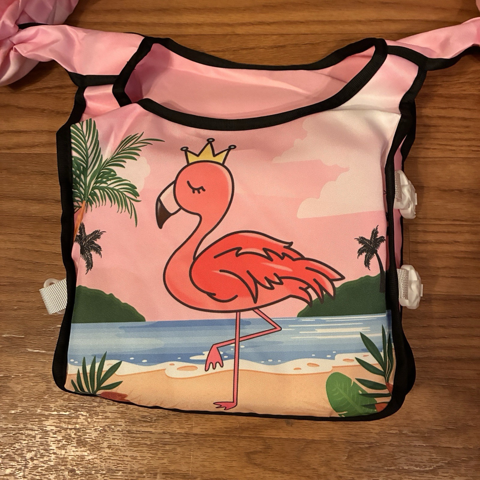 New Little Girls Life Jacket With Arm Floats For 30-66 Pounds 2-6 Years Old Pink