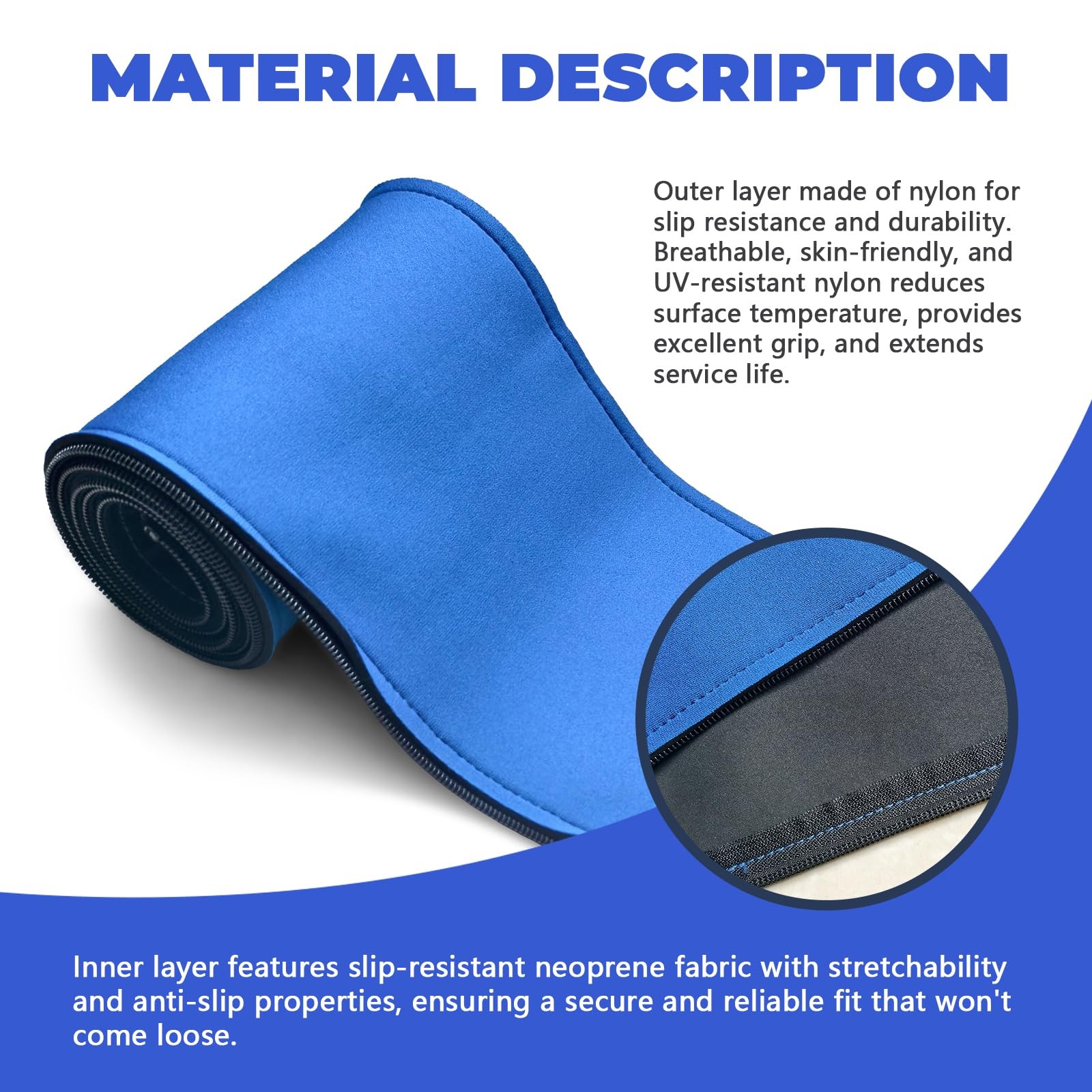 Pool Handrail Cover 4FT 1 Pcs, 48IN Swimming Pool Hand Patio Railing Mat with