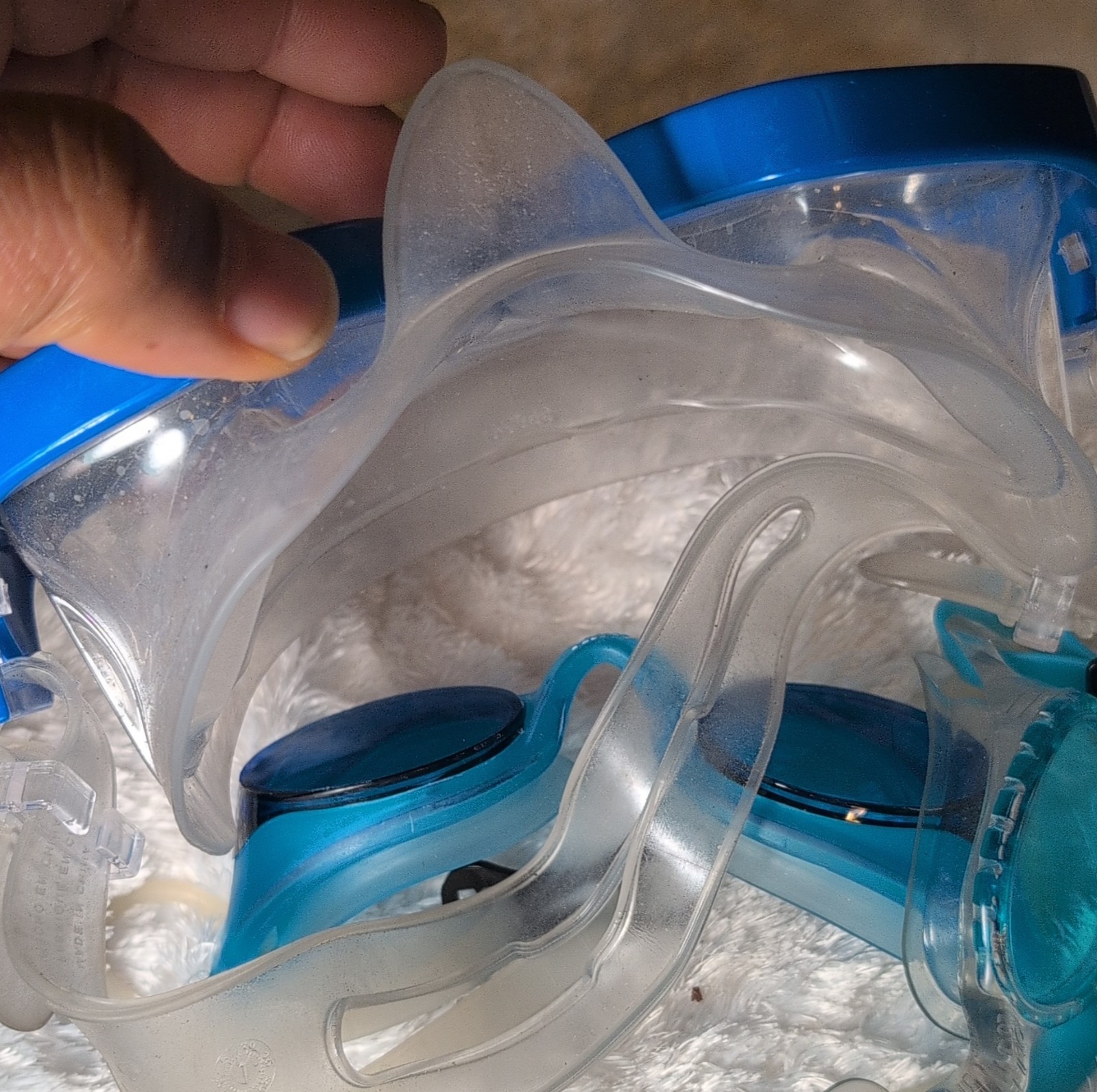 Intex Polycarbonate Snorkel Mask, Nike Blue Swim Goggles & Dolfin Goggles Set