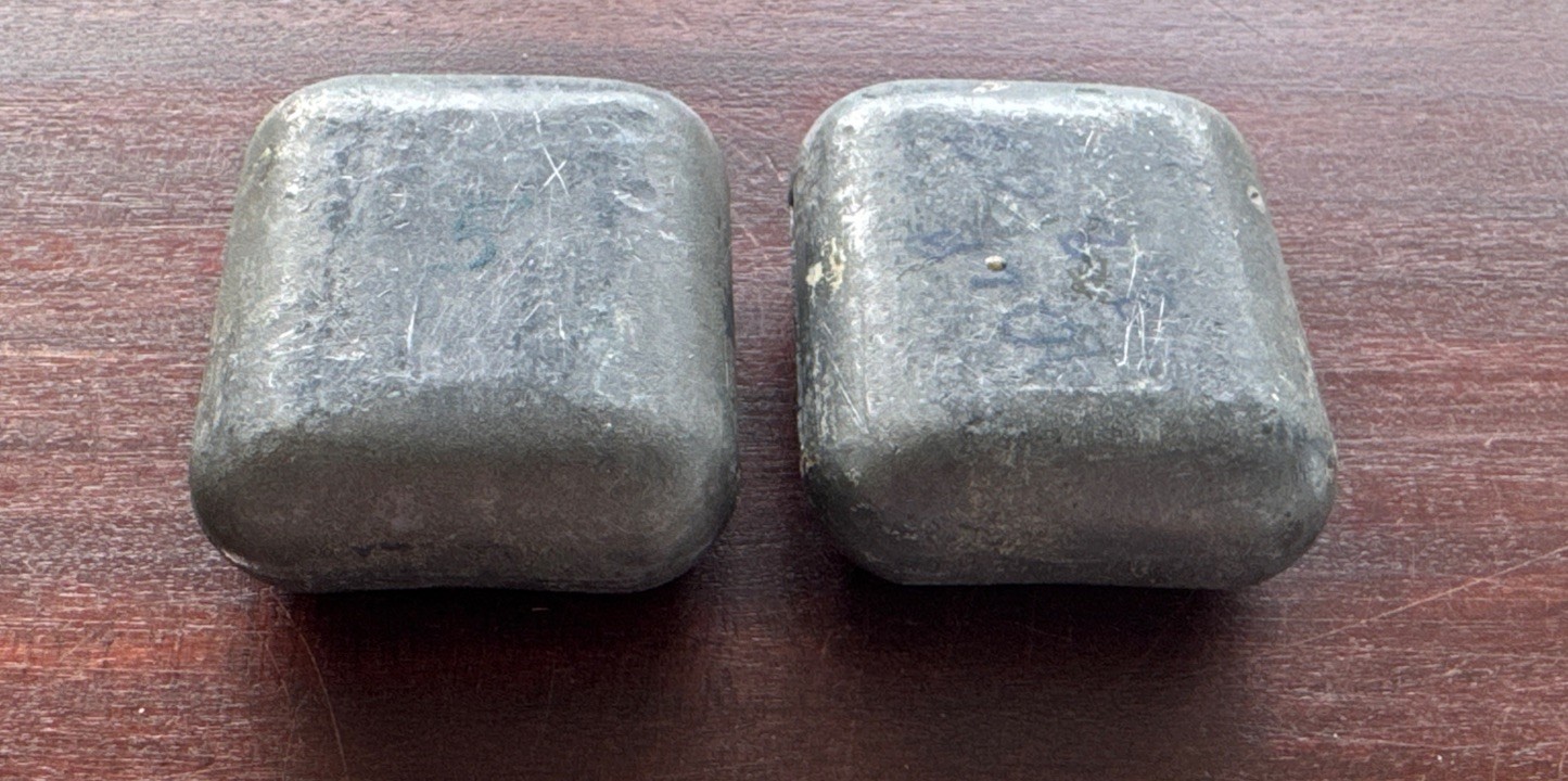 Scuba Diving Lead Hip Weights Scuba Diving Spear Fishing (2) 5# Weights