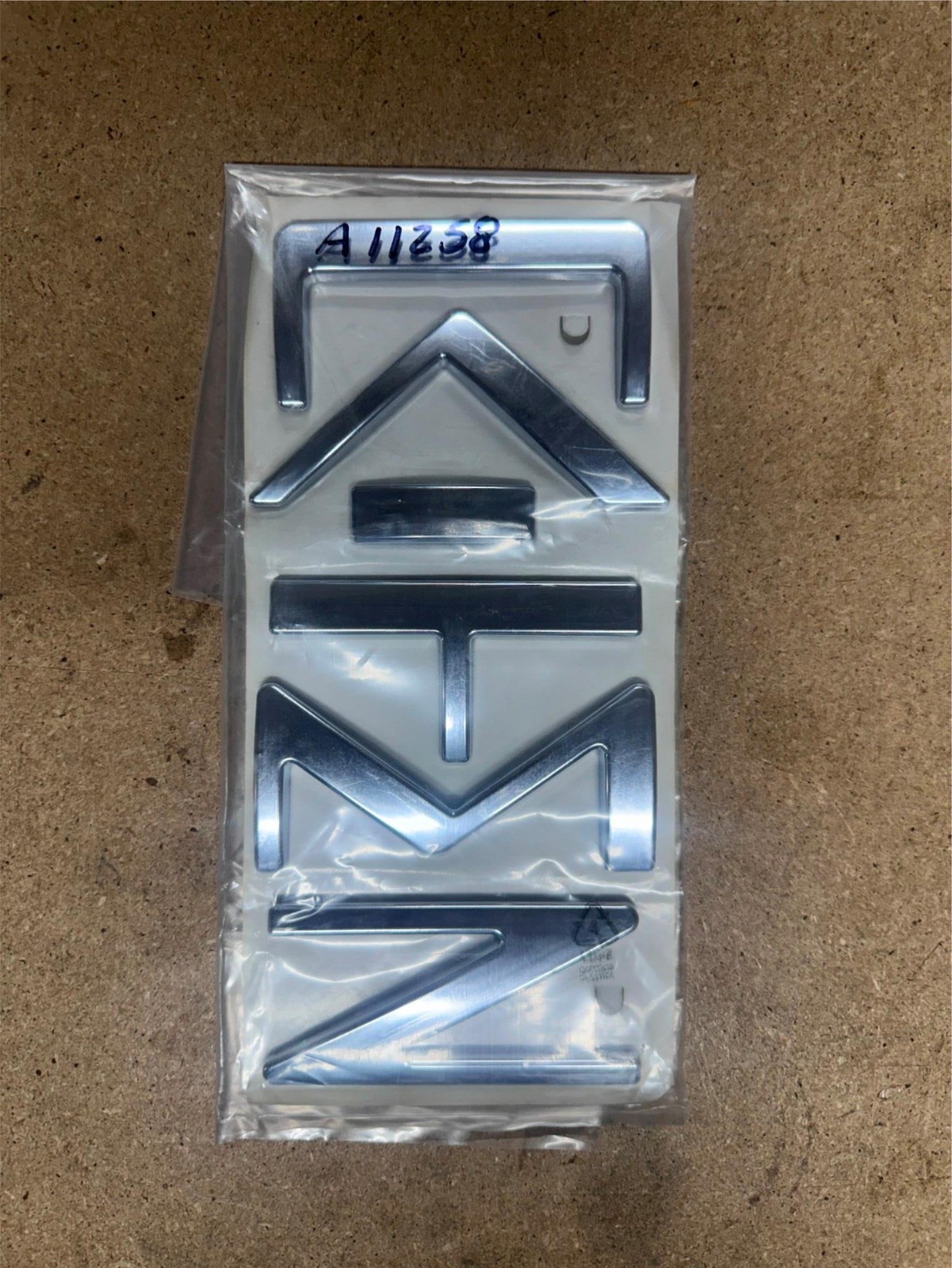 Azimut A000011258 LOGO, AZIMUT CHROME EMBLEM DECAL, (MIA)