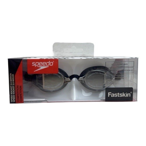 Speedo Speed Socket 2.0 Mirrored Swim Goggles Vapor One Size 2day Ship