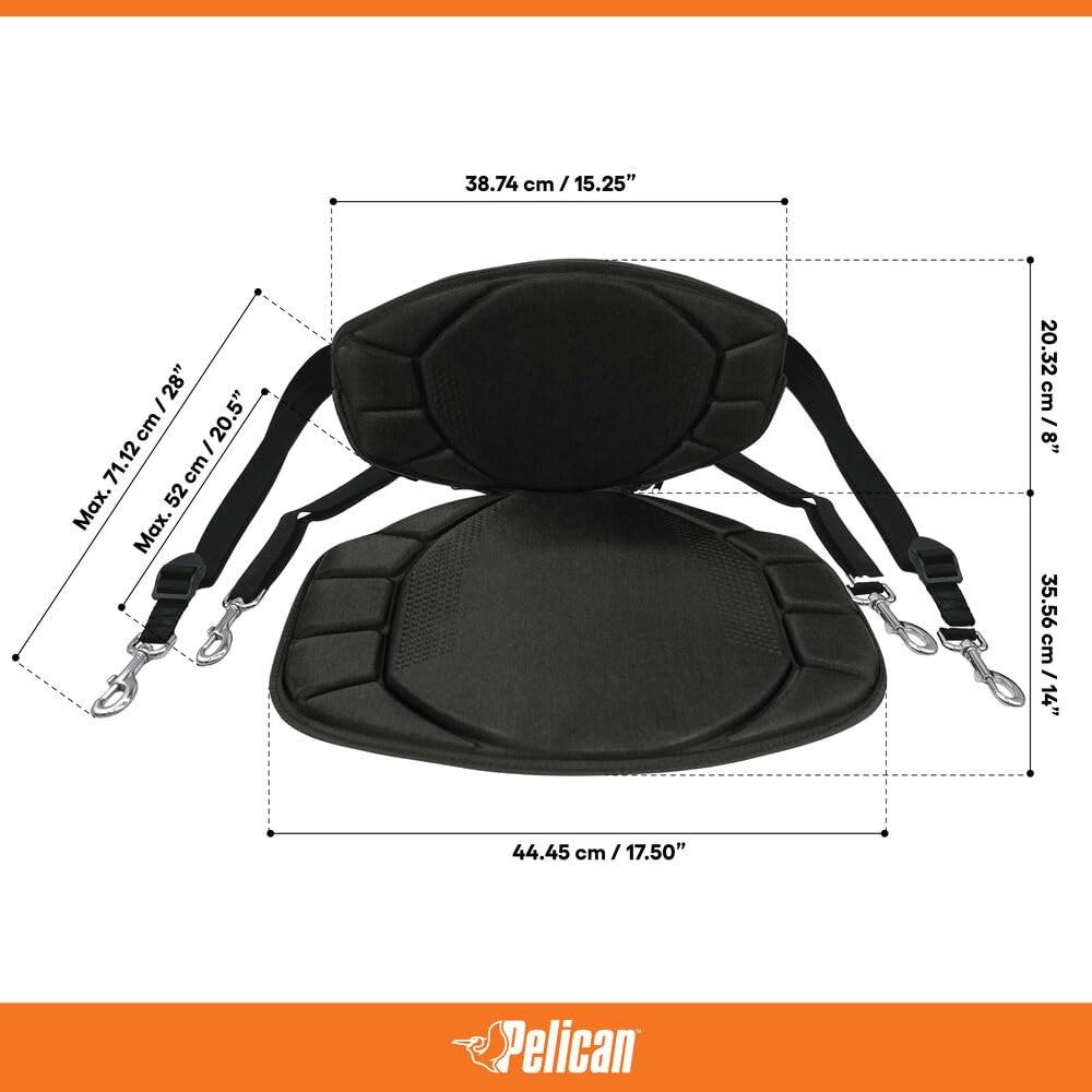 Pelican – Sit-On-Top Kayak Or Sup Seat – Universal Fit Water Repellent Cushion