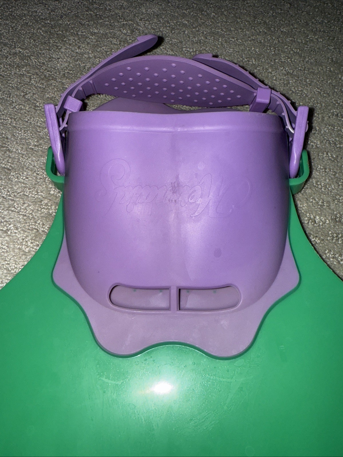 Mermaid Swim Fin – Green & Purple – Plastic & Rubber W/adjusable Strap Pool Toy