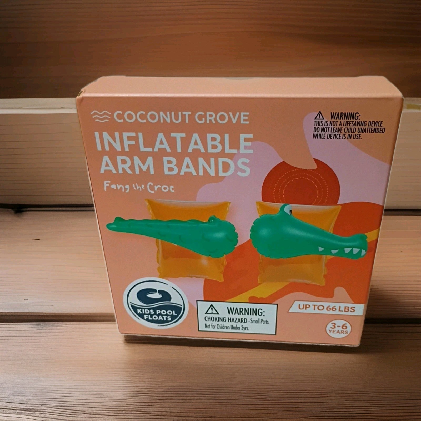 New Coconut Grove Inflatable Arm Bands “Fang the Croc” (3-6 years)