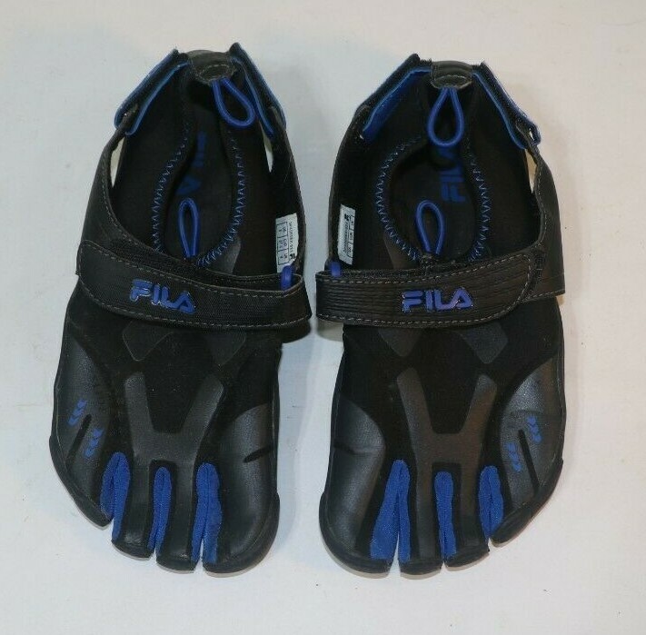 Fila Skele Toes Water Shoes 3PK000EX 023 EZ Slide Black Blue Barefoot Unisex 5