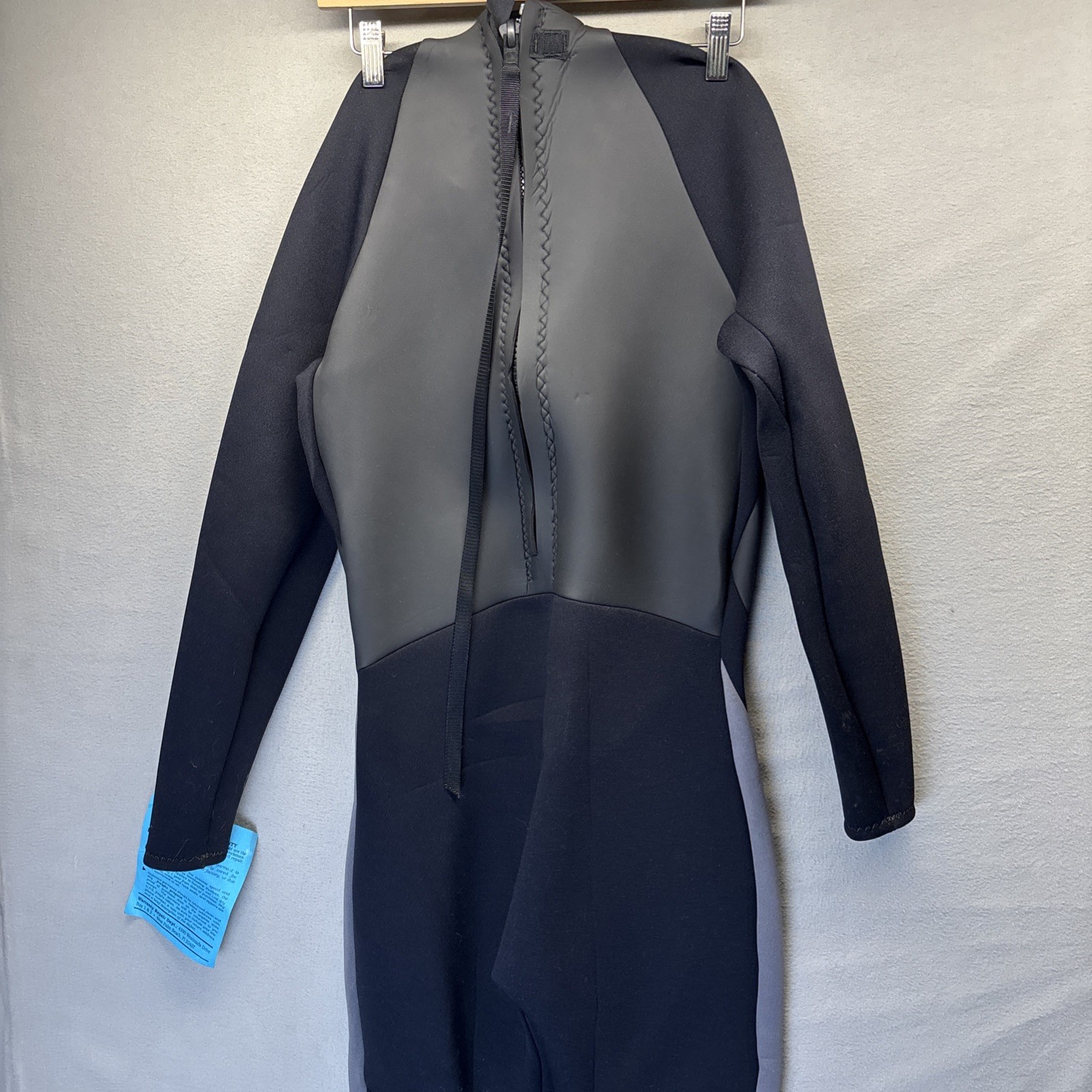 Ocean TEC Pro COMP 3/2 Men’s Sizel L Black/Gray Full Wetsuit Back Zip Up
