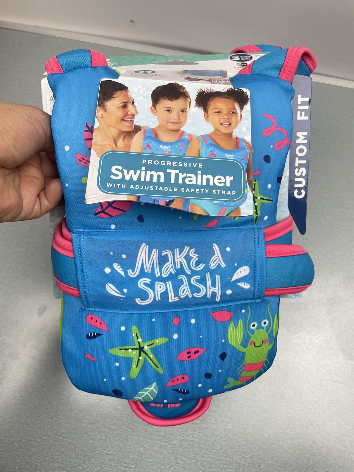 Swim School Progressive Swim Trainer Level 3 Safety Vest Ages 3-5 Max 38 lbs